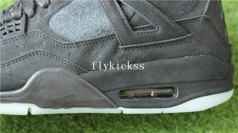 Update Version Air Jordan 4 Retro Black Kaws